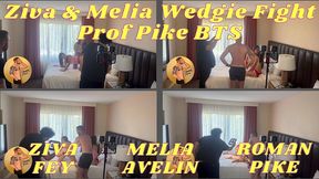 ziva fey & melia avelin study wedgie fight professor pike bts 4k
