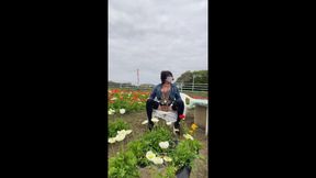 No195 Tucking Exposure in a Flower Garden