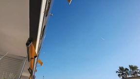 Unexpected Balcony Fun with My Stepbrother: A Wild Adventure with Emilio Ardana and Sara Diamante