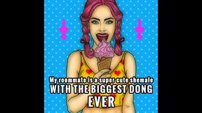 my roomate is a super cute shemale with the biggest dong ever by goddess lana