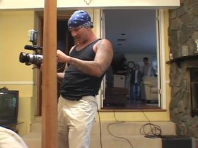 Sexy red hair big boobs babe double penetrated anal foursome...cum in mouth