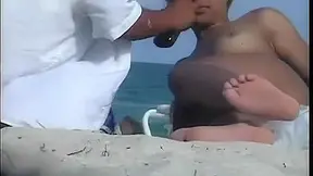 Nude Beach Cute teen 18+ Camping on the Beach