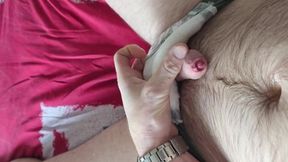 Hairy Daddy Pisses Pullup Gush Drenches Chest Uncut Moans