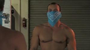 Rimming next to inked american jock Leon Lewis