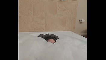 Enjoying a Super mega bubble bath