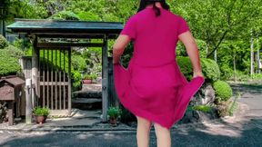 1 Dancer Hot Sexy Butt and Sweet Femboy Cock Seductive Dress White Sissy
