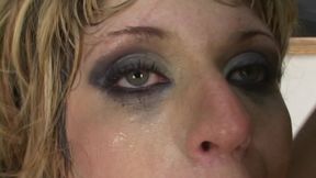 Nasty College Girl Punished by Two Cocks