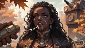 A Hot, Cool Dark-hued Goddess Is Nasty in a Steam-powered Romance!