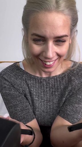 Nestys Sultry Stockings Footjob & Heels Tease