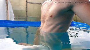 Big uncut cocks & amateur cumshots: lot sperm outdoors at the dacha!