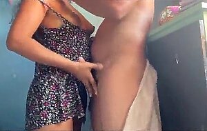 My friend's dirty husband came out of the shower wearing just a towel and i ended up letting him