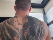 Guy gets big dick in tight asshole and creampie breakfast - 491