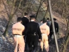Hot gay fetish for prisoners getting mistreated by their jailer with plenty of ass action