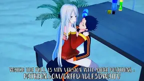 Subaru and Snow-Furred Echidna Ignite Beach Passions – Steamy Bikini Rendezvous