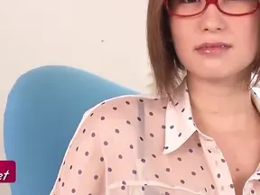 Creamy Handjob by Seductive Brunette Art Teacher Ruri Haruka Uncensored