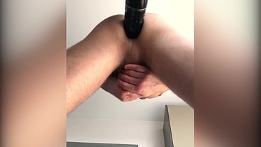 POV young ass fuck by huge dildo