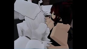 Fazendo sexo Roblox Studios com duas safadas.