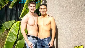 Latino Hunk Angelo Pounds Jesse's White Ass - Sean Cody