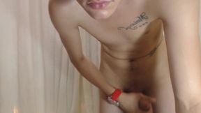 Twink College Couple Jerking Off (each One His Dick) and Blow