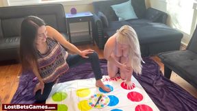 Lesbian babes tag-team tease &mdash;  tongues tangled &mdash;  tits trembling