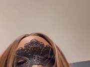 Big cock sexy crossdresser almost got caught