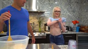 Real teens 18+ - Alice Pink Fucked In Kitchen While Making Cookies