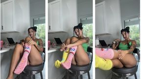 Socks and thighs