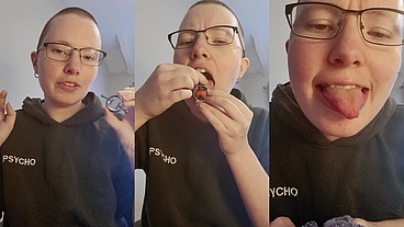 Getting creative with stealthy gags and doing mean things to my tongue ??