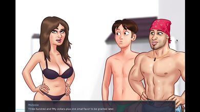 Summertime Saga - The mayor's wife, Melonia Rump ,cheats on her husband with a huge cock