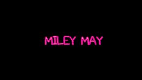 miley may blowjob and handjob ends in facial