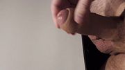 Jerking off my big dick with engorged glans. Huge cum! 4K Iamhornybobo