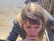 Naughty Adventure: Blowjob for a Fisherman Dry on the Dock