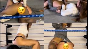 bra and panties strip wrestling match