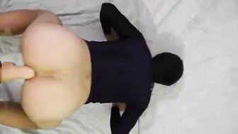 Twink Stretches His Ass With Huge Jeff Stryker and John Holmes Dildos