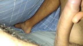 He Jerks off His Cock Under the Sheets and Wets Them with His Wet Fluids Because of How Hot It Is!