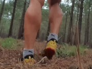 I love the risk of undressing in the forest and masturbating my Cock and my ass