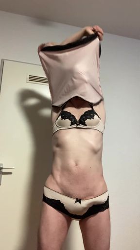 Lars Damberger Striptease in Woman Underwear