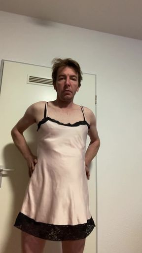 Lars Damberger Striptease in Woman Underwear