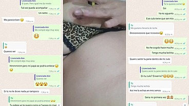 LA PUTA DE MI MADRASTRA ME ESCRIBE POR WHATSAPP MIENTRAS MI PAPA ESTA DE VIAJE DE NEGOCIOS