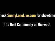 Blonde Beauty Sunny Lane Strokes & Sucks Off Big Dick Tommy!