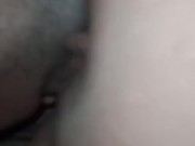 Chupando concha pelada y culo casero