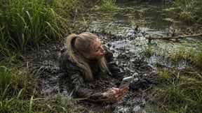 Waist-Deep in the Bog – Girl Trapped in a Mud Pit