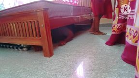 A Lonely Hot Tamil Girl Got Ready to Fuck by a Crook to Prevent Theft - Tamil Audio with Loud Moaning