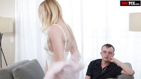 Snow Bunny Makes Her Cuck Watch Her Cunt Get Filled With BBC Cum - Mckenna Lynn