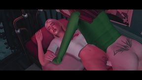 christmas futanari elf arranged rough sex for a perverted bitch (sims + anime hentai + sfm)