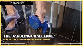 The Dangling Challenge: Louise, Syl, and Fermans Swing Their Heels for You (1080) - Dangling - Foot Fetish - Ignore Dangling - Foot Ignoring