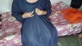 Hot Muslim maid sucking a big Black Dick