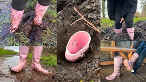 Stuck Wellies on a Muddy Couples Walk