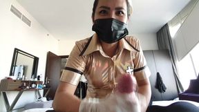 Sadistic nurse sounding and edging