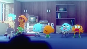 Gumballs Friends Spark Hot Lesbian Flirtation on Sofa – Naughty Moment Unfolds